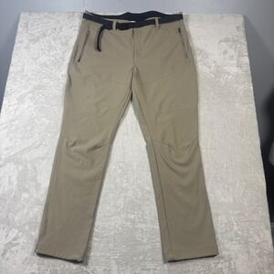 Columbia Mens Casual Hiking Pants 40x32 Omni‎ Shield Lightweight Beige Belted